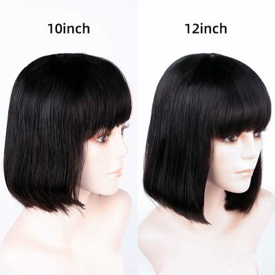 China Cheap Silky Straight Wave Curly Straight Blonde With Baby Hair Virgin Hd Brazilian With Bangs Short Bob Hair Lace Front Wigs For Black Women Human for sale