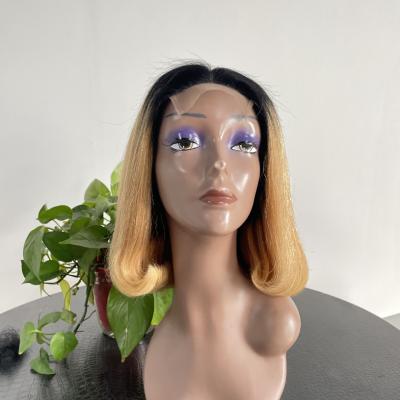 China Cheap Price Straight Bob Human Hair Wigs Short, 8-14inch Wholesale Mink Brazilian Hair Wig, Short Lead Color Women 4x4 13x4 Bob Wigs Lace Front For for sale