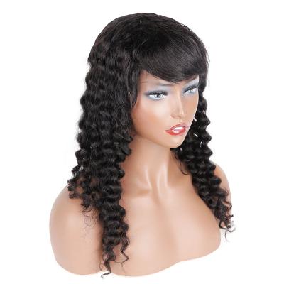 China Wholesale Silky Straight Wave Hair Wigs With Bangs Brazilian Remy Hair Wig for sale