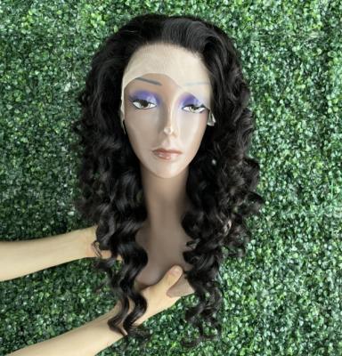 China Raw Transparent Human Hair Lace Front Wigs HD Wave Highlight Lace Wig Full Lace Wigs Swiss Deep Loose Wigs Seller for sale