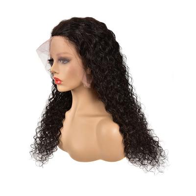 China Cheap Water Wave Top Venodrs With Medium Curly Virgin Brazilian Water Wave Baby Hair Piece Curly For Color Women Hair Lace Front Wigs for sale