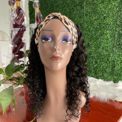 China 100% Virgin Brazilian Headband Wig Cuticle Aligned Hair Wholesale Jerry Wet And Wavy Curly Wigs Hair Vendors For Black Women for sale