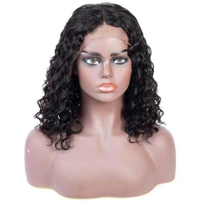 China Afro Curly Wigs Lace Front Bob Curly Wigs Natural Hairline 180% Density Lace Frontal Colored Women Remy Human Hair Wigs For for sale