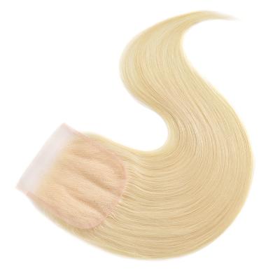 China 613 Straight Virgin Hair Wholesale Cheap Blonde Bundles With Pre Plucked Lace Frontal Closure for sale