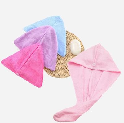 China Magical QUICK DRY Hair Turban Towel Beauty Bamboo Hair Wrap Towel for Faster Drying for sale