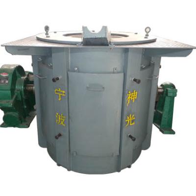 China Factory 2000KG 2T IGBT Induction Reducer Steel Case Medium Frequency Furnace for Cast Iron Copper Aluminum Steel for sale