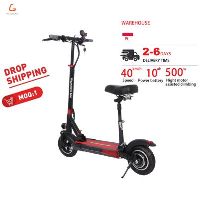 China Unisex Eu running kugoo m4 10 inch tires 500w 43km/h long 45km fast range import from china electric scooter with seat for sale