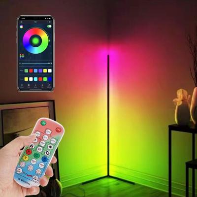 China VCAN BT RGB Modern Atmosphere Remote Control Standing Light for Living Room Bedroom Home Decoration Modern Corner Floor Lamp for sale