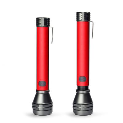 China 2021 Promotional New Aluminum Camping Flashlight 2000 Lumens Rechargeable Flashlight Super Powerful Dimming for sale