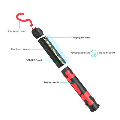 China Multifunctional ROAD 7W Alphabet Logo COB LED Water Proof Charging Li - Battery Cable Work Light for sale