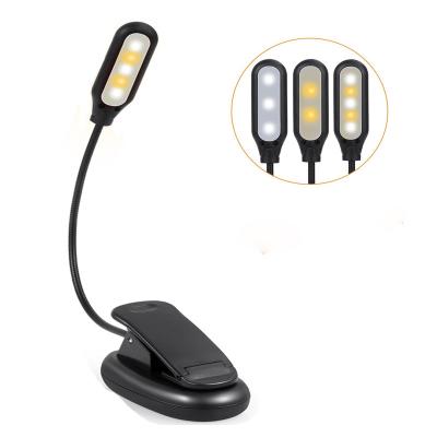 China VCAN Dimmable USB Rechargeable LED Book Lights Adjustable Flexible Long Life Time Book Reading Lights Cut Out for sale