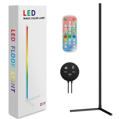 China Home Corner Decoration Multicolor Good Quality Modern Stand VCAN Wifi RGB LED Remote Control Nordic Modern Floor Lamp For Living Room for sale