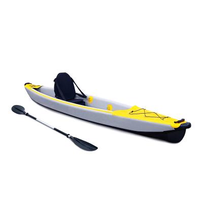 China High Quality PVC Rowing Boat Drop Stitch Single Seat Kayak for sale