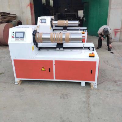 China Factory HJ-1500H PLC control plastic roll slitter tube core cutter with cheap price for sale