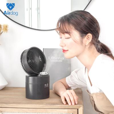 China Rechargeable Portable Humidifier and Fan Humidifier Mist Fan for Room Office for sale