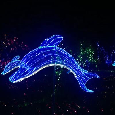 China Commercial Grade Winter Wonderland Animal Sculptures Christmas Sea Use LED Animal Decorations In Lights Commercial Outdoor Reindeer for sale