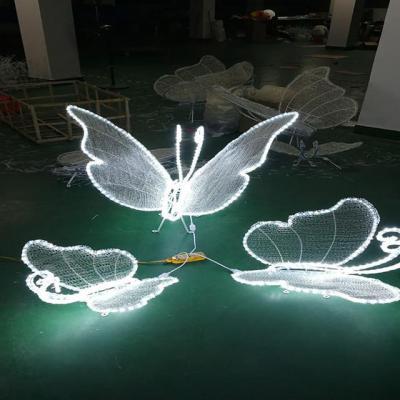 China Commercial Use Outdoor LED Modeling Lamp Christmas Lamp Butterfly Animal Sculpture Decorations Holiday Light Commercial Display for sale