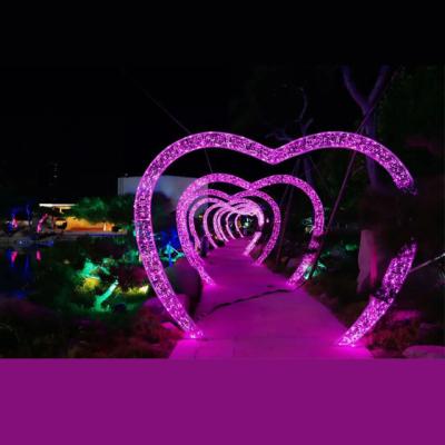 China Copper Wiring Home Backyard Light Decorative Scenic Lights Love Letter Shape LED Commercial Outdoor Toys For Sale for sale