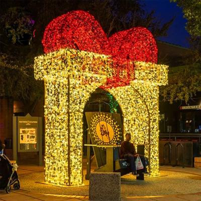 China Copper Wire LED Ornament Love Shape Big Heart Wedding Decor Hang For Holiday Festival Landscape Pattern Light for sale