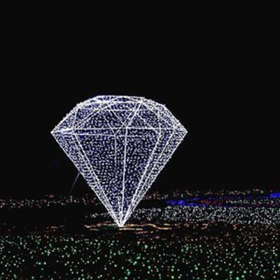 China Copper wire diamond and shining star surface easy install control led ceiling light wedding room pattern light decoration for sale