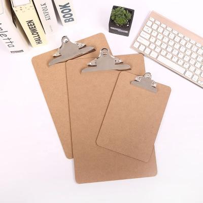 China Hot Selling MDF Stationery Gold Stationery School Office Hospital School Office Supplies Normal Grade Wooden Clipboard Customized for sale