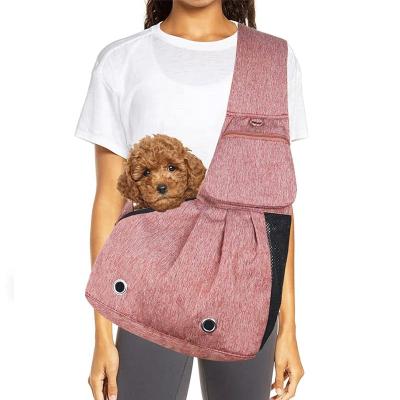 China Designer Breathable Diagonal Bag Portable Teddy Dog Carrier Bag For Custom Pet for sale