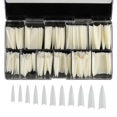 China Design Instagram Style Stylus 600PCS Professional Tapered Square Coffin Nail Tips Nail Beauty Extension Tools for sale