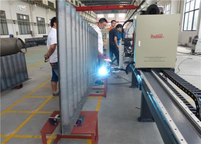 China Corrugated Plate H Beam Welding Machine For Corrugated Plate Production Line With 500 - 1500mm Web Height for sale