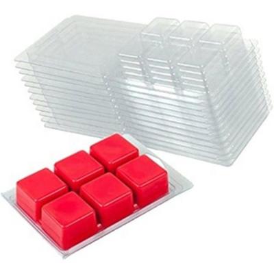 China Recyclable PVC / PET Customized Clear Wax Melts Clamshell Plastic Packaging Blister Tray Wholesale for sale