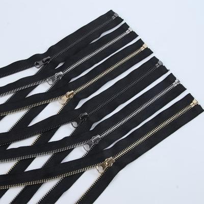 China High Quality GEN Gunmetal Y Teeth Metal Zipper Auto Lock Black 5 Metal Zipper Golden Number Silver Metal Zipper For Garment Jacket for sale