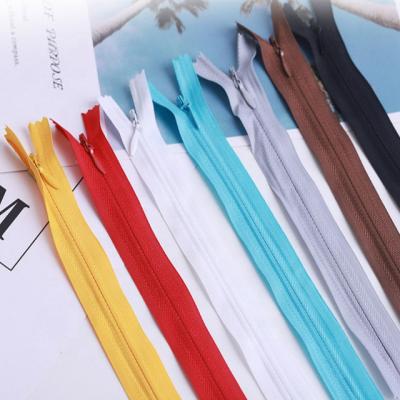 China Wholesale High Quality Colored Nylon Cloth S5#3 Tape End Invisible Narrow Invisible Zipper Tape for sale