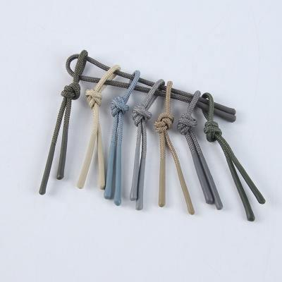 China DIY Solid Color Backpack Clothing Accessory Nickel Free Tags Rope Pulls Plastic Tab Nylon Zipper Fastener Puller Extension Heads Zipper for sale