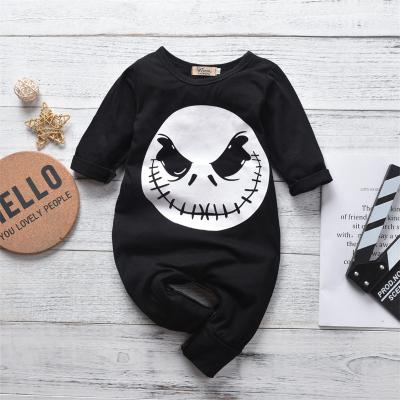 China Breathble Comfortable Hot Sale Halloween Baby Clothes Cute Baby Halloween Toddler New Autumn Solid Color Ghost Printing Baby Rompers 0-18M for sale