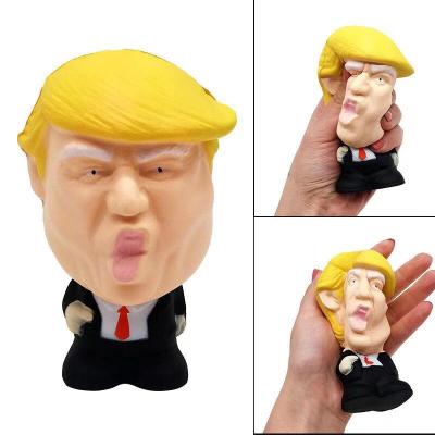 China Cartoon Toy Wholesale America President Series PU Foam Slow Rising Mr. Trump Toy Stress Relief Squishie Toys for sale