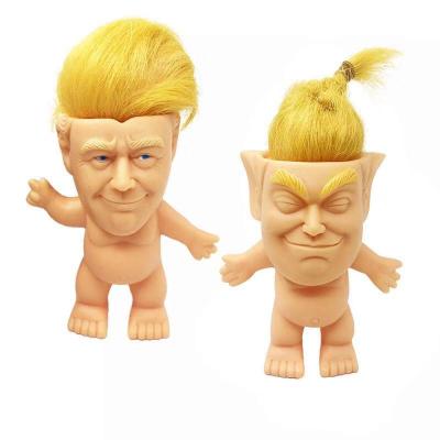 China Toy Wholesales American President Trump Troll Cartoon Doll Figure Naked Toys Relaxation Toys for sale