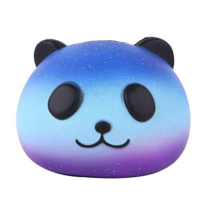 China Wholesale Jumbo Starry Panda Squishy Slow Rising Squishy Kawaii Squishy Toys Cute PU Galaxy Squishy Toys for sale