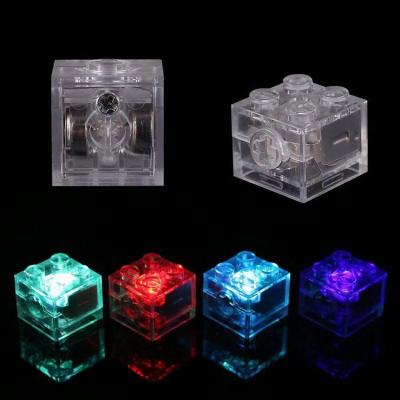 China Building Toy Plastic Mini Led Blue DIY Light Assembly Building Block Special Accessories Blocks Children Toys for sale