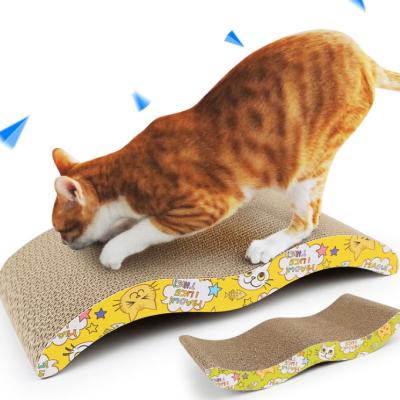 China 2019 Hot Sale Viable Cat Scratcher Pet Toys Cat Scratch Paper Board for sale