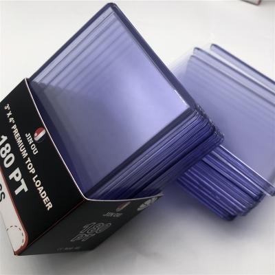 China Super Clear Toploader PVC Hard Card Holder Eco-friendly for sale