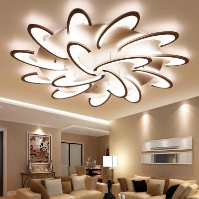 China Surface Mounted Simple Shape Romantic Dining Bed Room Crystal Led Indoor Warm Ceiling Lamp for sale