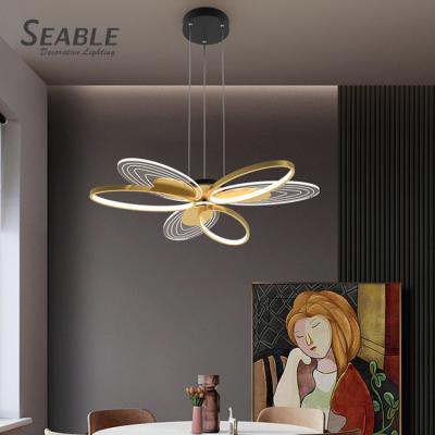 China Easy To Install Modern Fashion Style Luxury Hanging 30W 60W Dining Room Led Chandelier Pendant Lights for sale