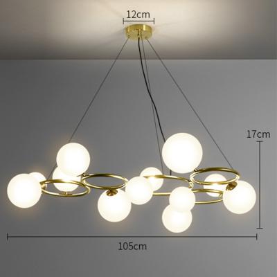 China Indoor Modern Luxury Nordic Chandeliers Hotel Modern Art Gallery Home Wedding Pendant Lights Fixture for sale