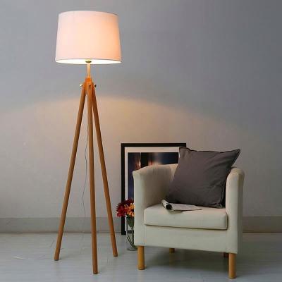 China Contemporary antique wooden standing floor lamps for home and hotel for sale