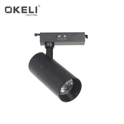 China High Quality Lighting OKELI Commercial High Quality 25w 35w COB 25w 35w Black White Led Track Light for sale