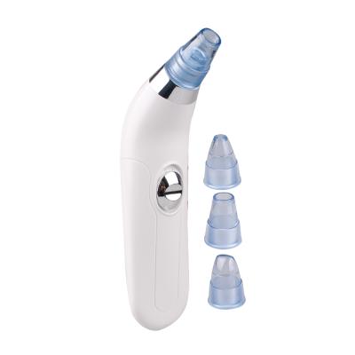 China Functional Mutiple Blackhead Suction Blackhead Suction Remover Four Battery Operated Replacement Heads for sale