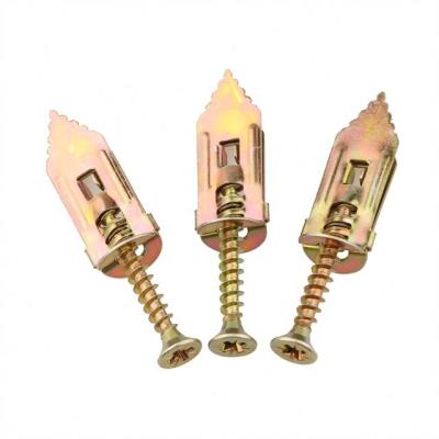 China Steel Hammer In Plasterboard Fasteners Tap Yellow Fixing Bolts / Silver Tap Fixing Bolts Drywall Anchor Expansion Anchor for sale