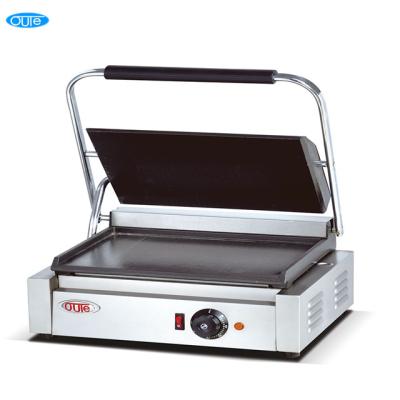 China Professional New Stainless Steel Kitchen Equipment Sandwich Panini Grill with Electric Teppanyaki Grill (OT-811E) for sale