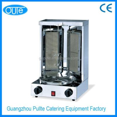 China Factory Wholesale Price Gas Small Meat Doner Shawarma Kebab Machine With Two Burners for sale