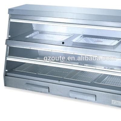 China Glass Heating Showcase for Bread Commerical Processed Glass Electric Portable Display Food Warmer Showcase for sale