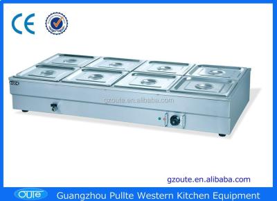 China Stainless Steel Equipment Capacity 8 GN PanDifferent Commercial Catering Food Warmer Buffet Bain Marie for sale